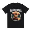 Funny Bober Kurwa Bobr T-shirt Meme Graphic Men's Women Fashion Hip Hop Short Sleeve Loose T-shirts 100% Cotton Comfort T Shirt