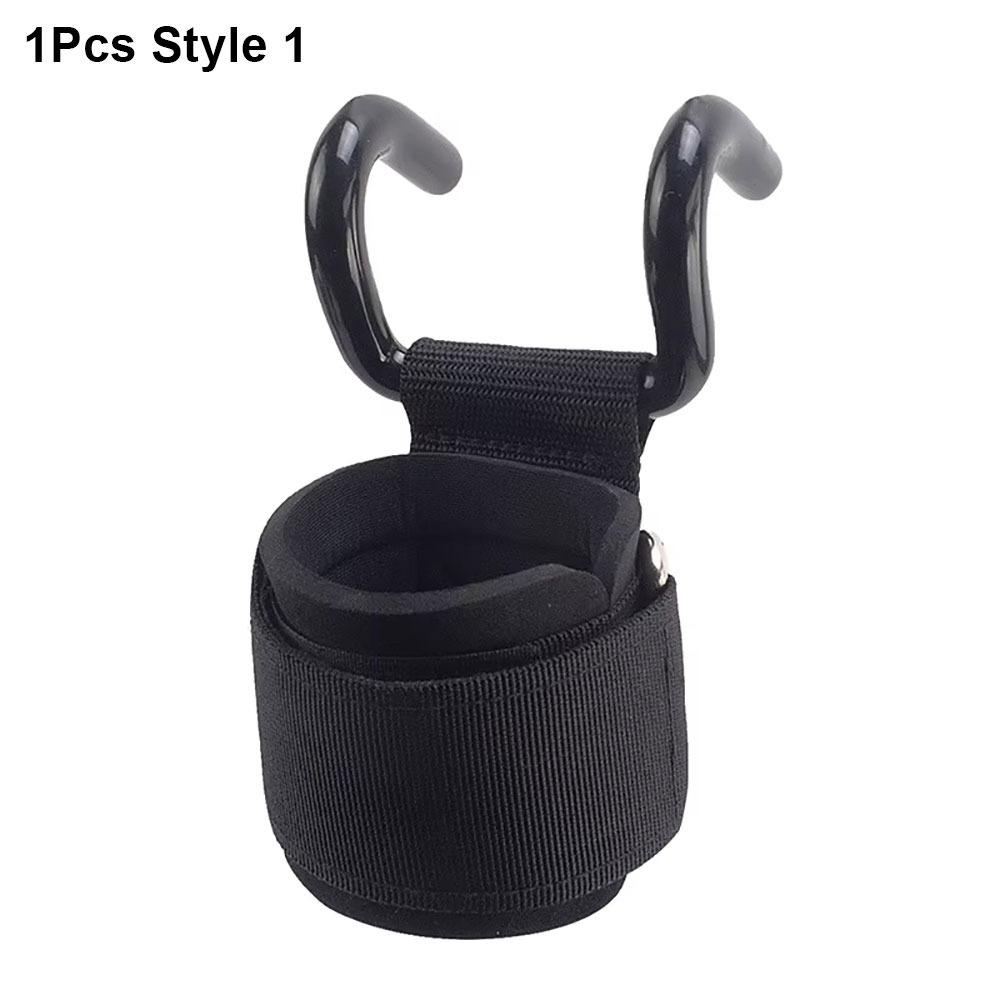 1/2Pcs Weight Strap Hand-Bar Wrist Strap With Wrist Wraps Gym Fitness Hook Weight Lifting Hooks