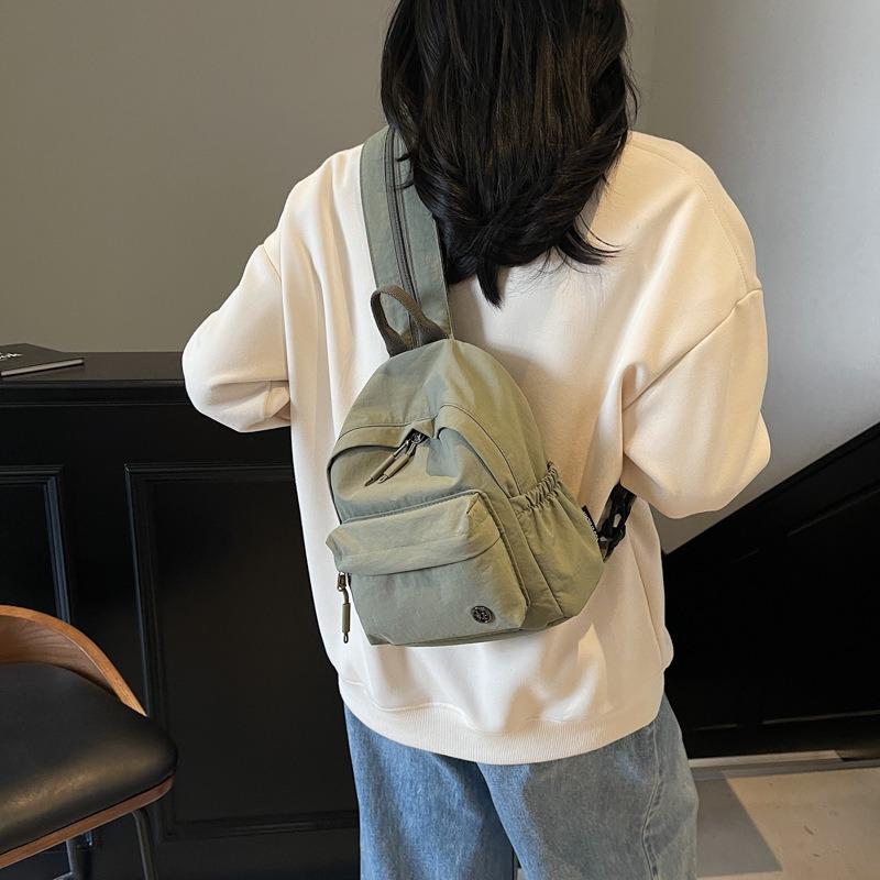 Versatile Cloth Bag Women's Summer New Fashion Niche Design Messenger Bag Casual Multi-functional Backpack