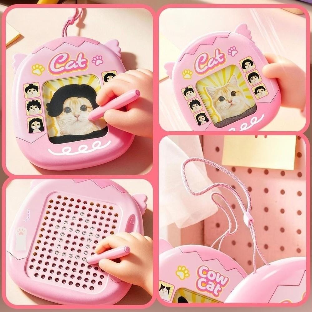 Funny Magnetic Drawing Painting Board Fidget Toy Cat Styling Pendant School Bag