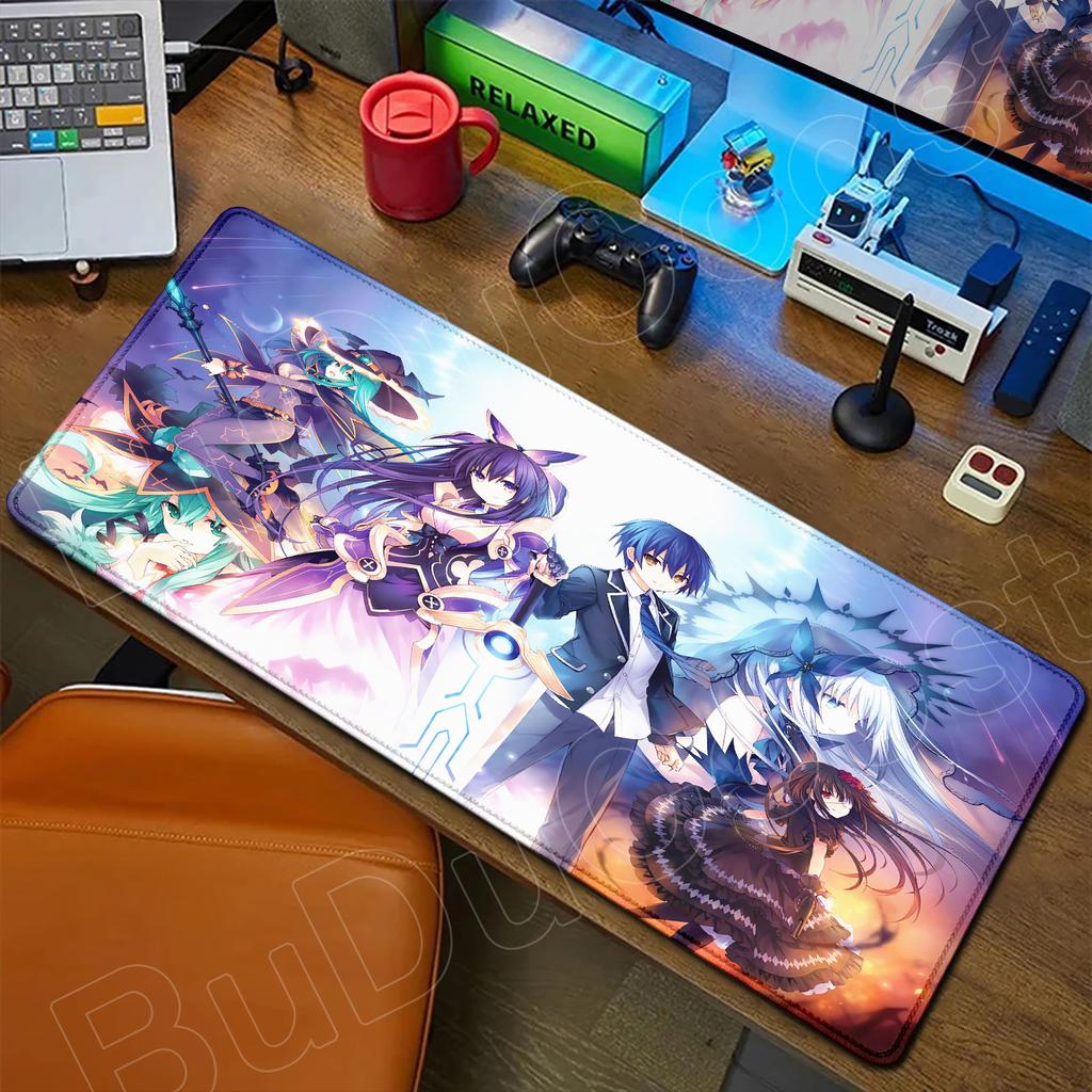 HD Милая Девушка Большой Коврик для Мыши Аниме Date A Live Коврик для Мыши Ноутбук Игровые Аксессуары Клавиатура Рабочий Стол Токисаки Куруми Тока Ятогами