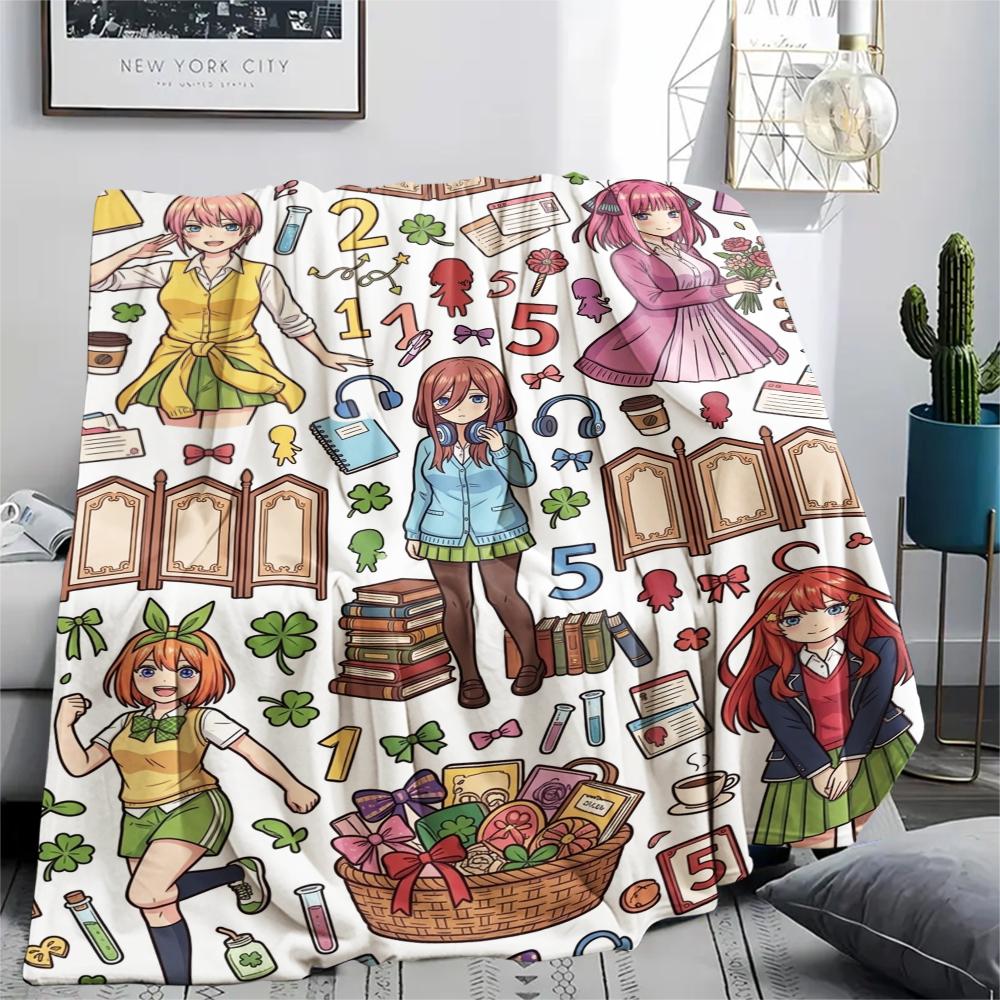 1Pc The Quintessential Print Flannel Blanket, High quality Comfortable for All Seasons, Home Decor, Warmth and Comfort, Perfect for Christmas Gifts