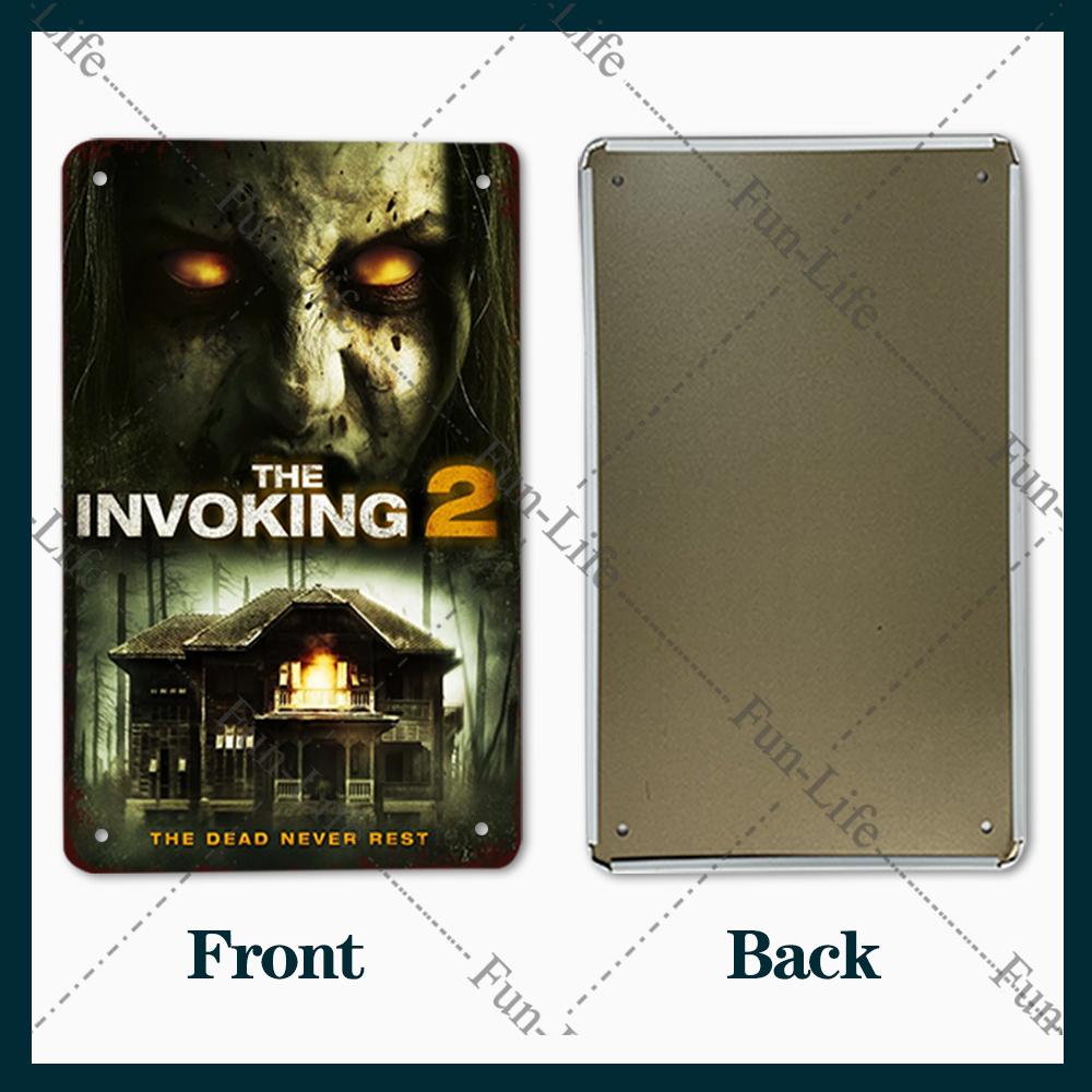 Наклейки на стену из металла с винтажными фильмами ужасов для паба, бара, клуба, дома, настенная табличка в стиле ретро 20x30 см