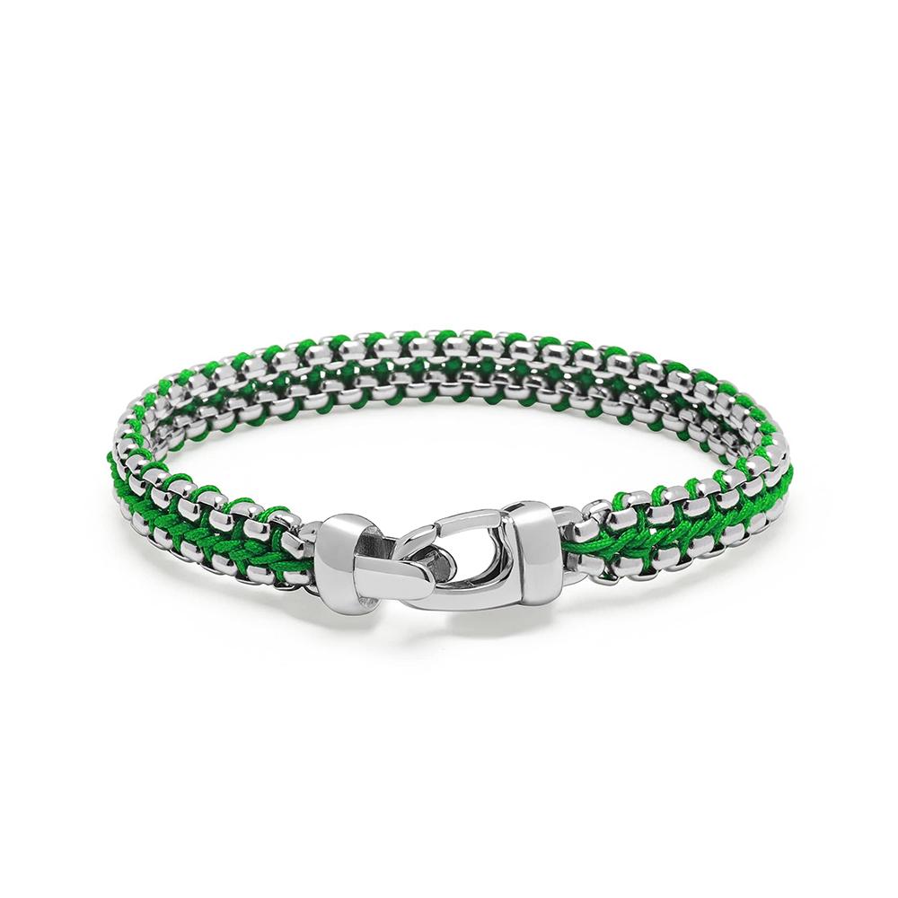 Unisex Trendy 18K Gold Plated 316L Stainless Steel Christian Bracelet Waterproof Custom Clasp with Fashion Link Chains for Gift