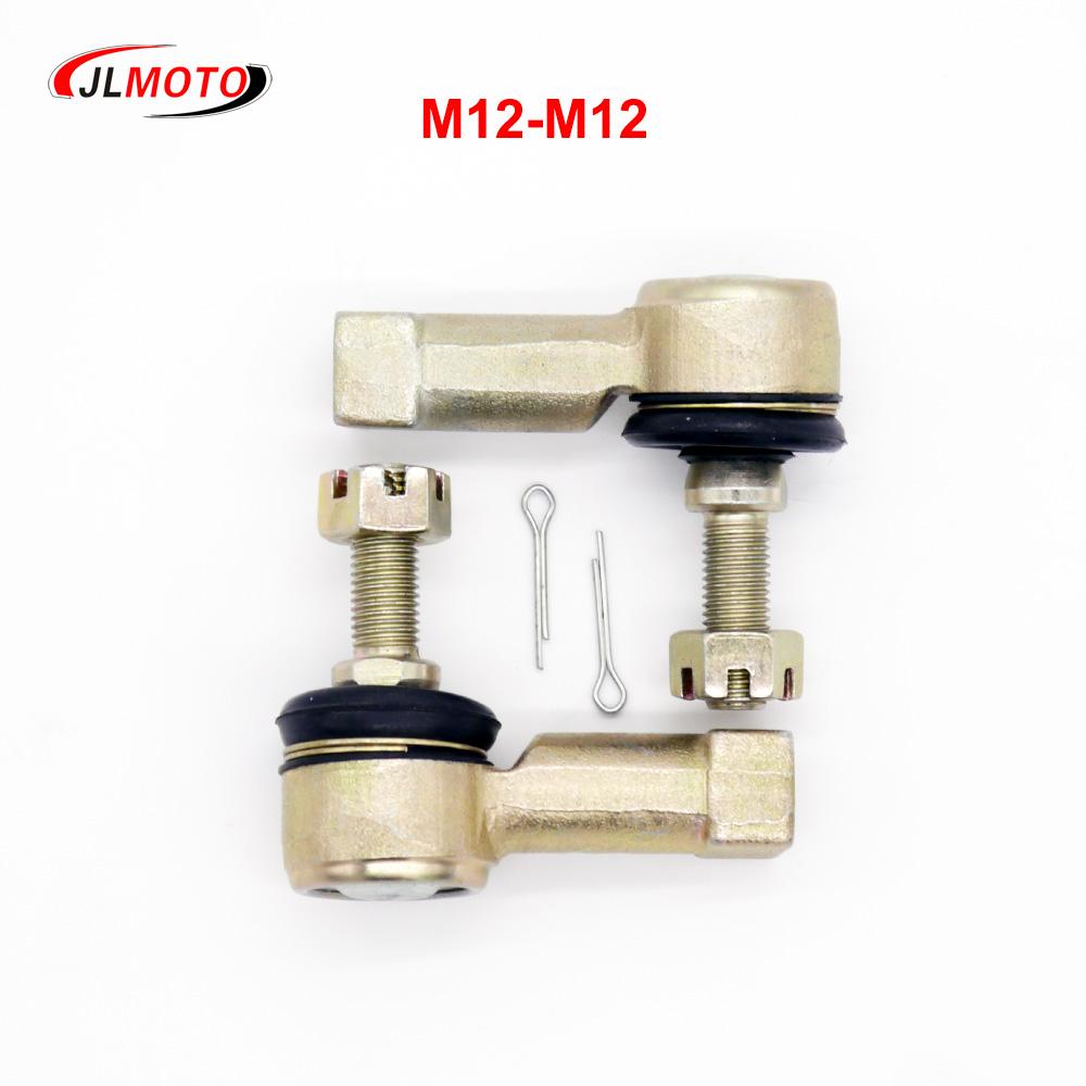 M12-M12 Tie Rod Ends Kit For DS Golf Cart 102288301 10601 ATV Honda FourTrax TRX300 Yamaha YFM350 450 Shineray 250cc stxe