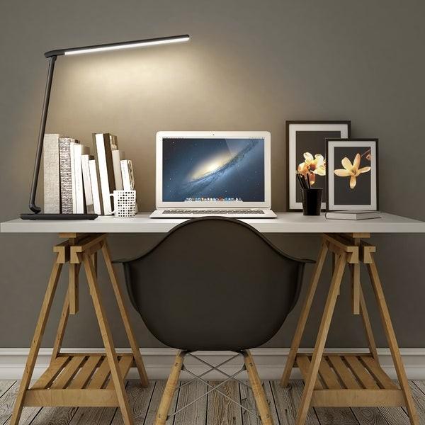 T-T10 Black touch LED desk lamp | 12W | 3000-6500K | 7 dimming levels | 5 lighting modes