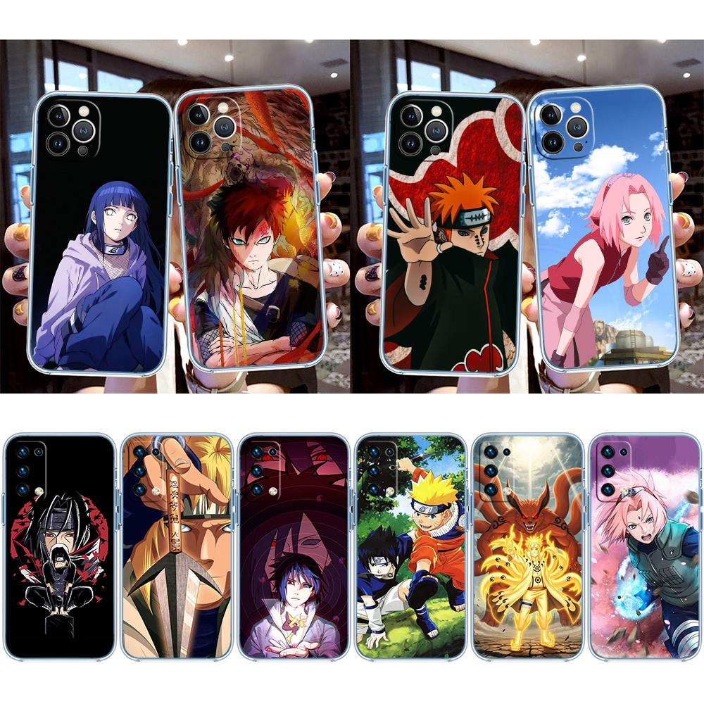 Cartoon Naruto Transparent Phone Case for Motorola Moto Edge 20 30 40 50 S30 Fusion Ultra Pro Neo Lite + G200 G23