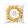 Platinum Christmas Pillow Cover New Peach Skin Printed Holiday Pillow Home Cushion