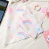 Rainbow Headscarf Dopamine Girls Wear Scarf Aesthetic Accessories Triangular Headscarf Graffiti Printed Scarves Sweet Cool Scarf