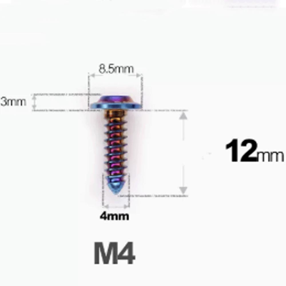 1 шт. M4 M5 M6 X 12/14/16/20-55 мм GR5 TC4 Титановый сплав Саморез Torx с фланцем Корпус мотоцикла