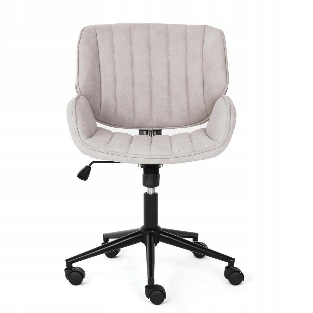 Swivel Chair, Adjustable Seat, Beige, For Studio, Office, Living Room