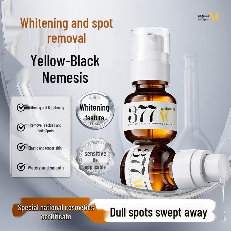 377 Осветляющая сыворотка: Отбеливает, Уменьшает пигментацию и Увлажняет для сияющего тона кожи