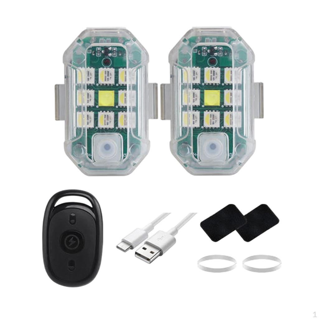 Светодиодный стробоскопический фонарь для предотвращения столкновений, 7 цветов, регулируемый, предупреждающий для мотоцикла