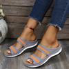 Fashion 2024Slippers Women Summer Fashion Outer Woman Shoes for Low Heels Wedge Sandals Slides Casual Lightweight Breathable Women Shoes
