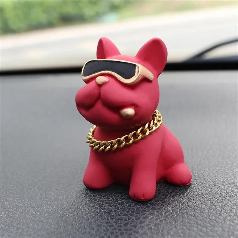 Износостойкие украшения для автомобиля Bulldog, удобные, из смоляного материала, украшения для приборной панели автомобиля, автомобильные аксессуары, декор интерьера