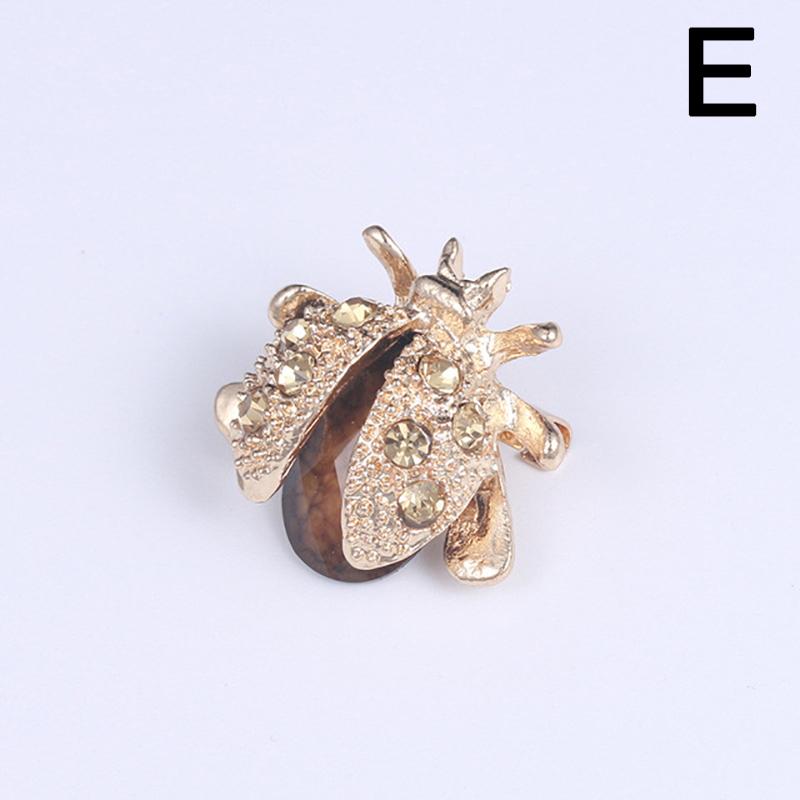 1 шт. брошь в виде животного, зажим для кардигана, булавка для костюма, ювелирные изделия, подарок, стразы, божья коровка, женские аксессуары AVE