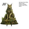 Enchanting Pathway Yard Art Woodland Spirit Garden Stake, Forest Animal Decor, 3D Rustic Lover Gifts Statue for Fairy Patio Planter & Outdoor Display