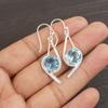 Sky Blue Topaz Gemstone Jewelry, 925 Sterling Silver Earrings, Handmade Attractive Topaz Silver Earrings For Wedding Gift