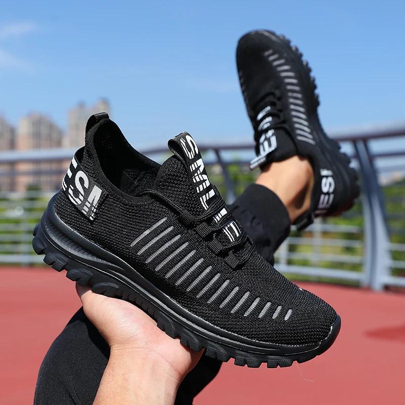 Мужские кроссовки для бега, модные сетчатые кроссовки для походов, легкие кроссовки для фитнеса, дышащие, повседневные, вулканизированные, для женщин, Zapatillas Hombre