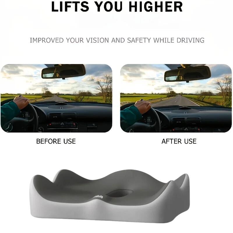 1 шт. Ортопедическая подушка сиденья из пены с памятью для офиса, автомобиля, подушка для облегчения боли в копчике с дышащим сетчатым чехлом, нескользящая основа