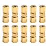 10pcs Car Brake Line Connector Joint For Brake Line Without Flaring 4.75mm 3/16" OD Tube Hydraulic Brake Lines Union