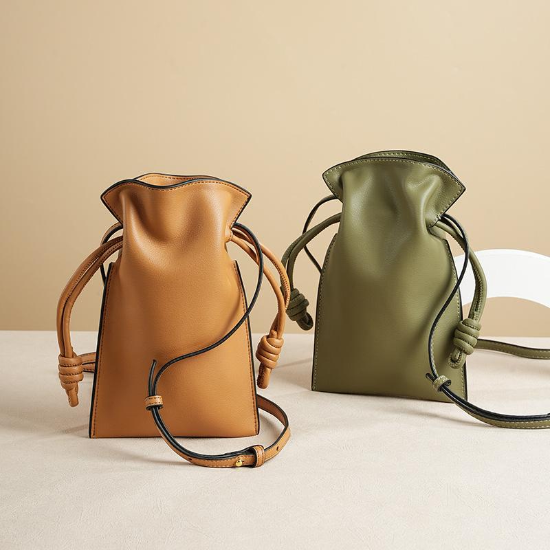 Простая сумка для мобильного телефона из натуральной кожи, универсальная сумка через плечо для поездок на работу