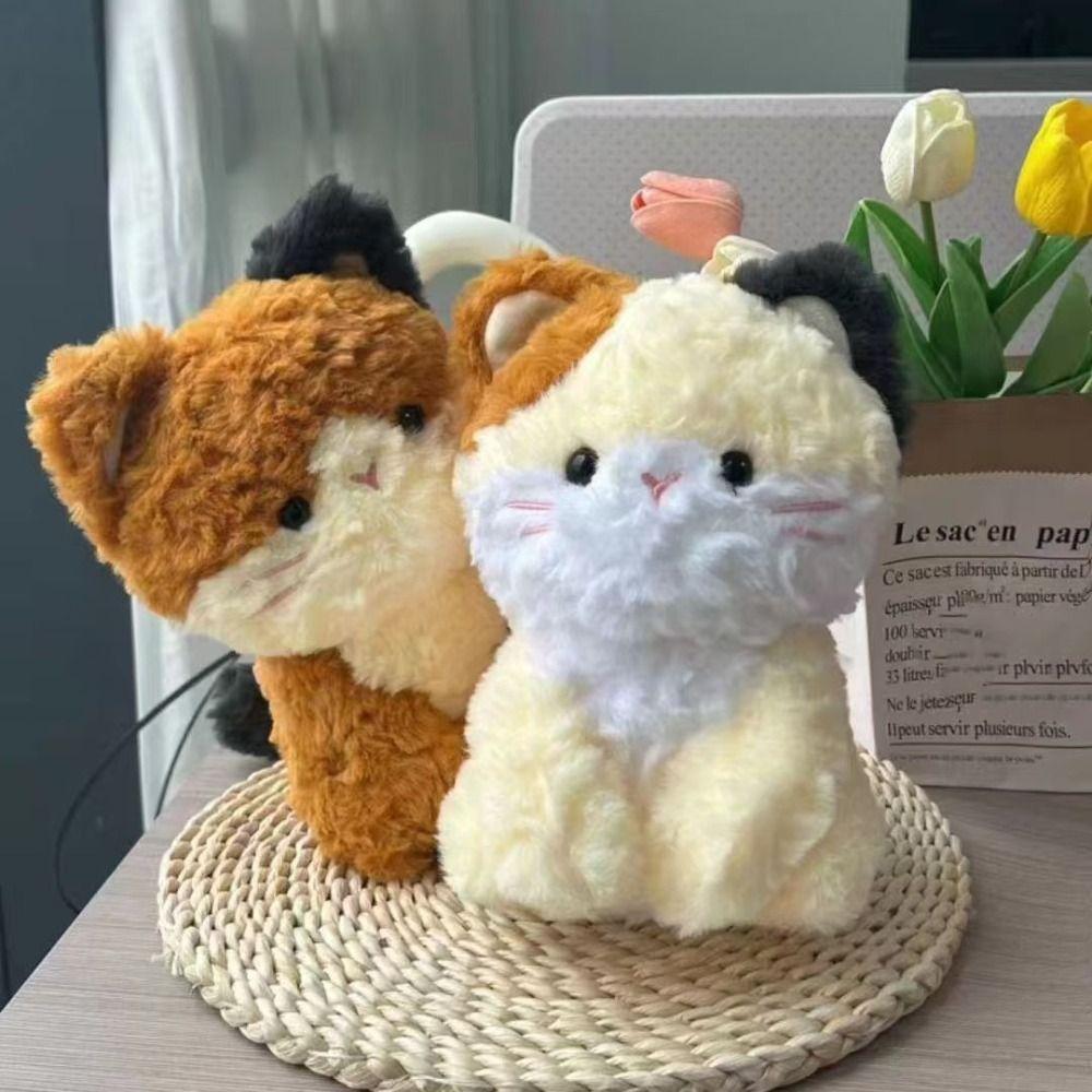 Мягкие игрушки из ПП хлопка, кукла-кошка, мягкая плюшевая игрушка-котенок, игрушки-симуляторы кошек, плюшевые игрушки для детей, девочек