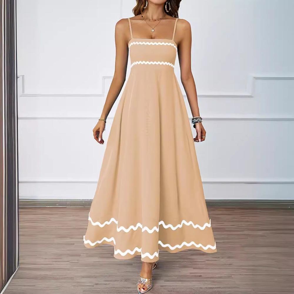 Элегантное макси-платье без бретелек с кружевом и однотонным цветочным принтом для женщин