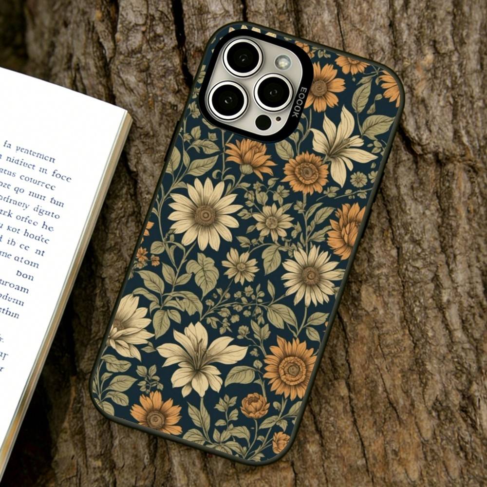 Чехол для телефона с рисунком подсолнуха для iPhone 17, 16, 15, 14, 13, 12, 11 Plus, Pro Max, XS, Цветная серебряная внутренняя крышка