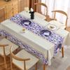 Wind Waterproof And Oil-Proof Leave-In Tablecloth Cartoon Tablecloth Dining Table Mat Atmosphere Coffee Table Cloth