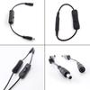 Inline 304 Switch On Off with Female To Male Power Supply Cable 5.5x2.1mm DC 5V 12V 24V Connector Extension Cord Wire
