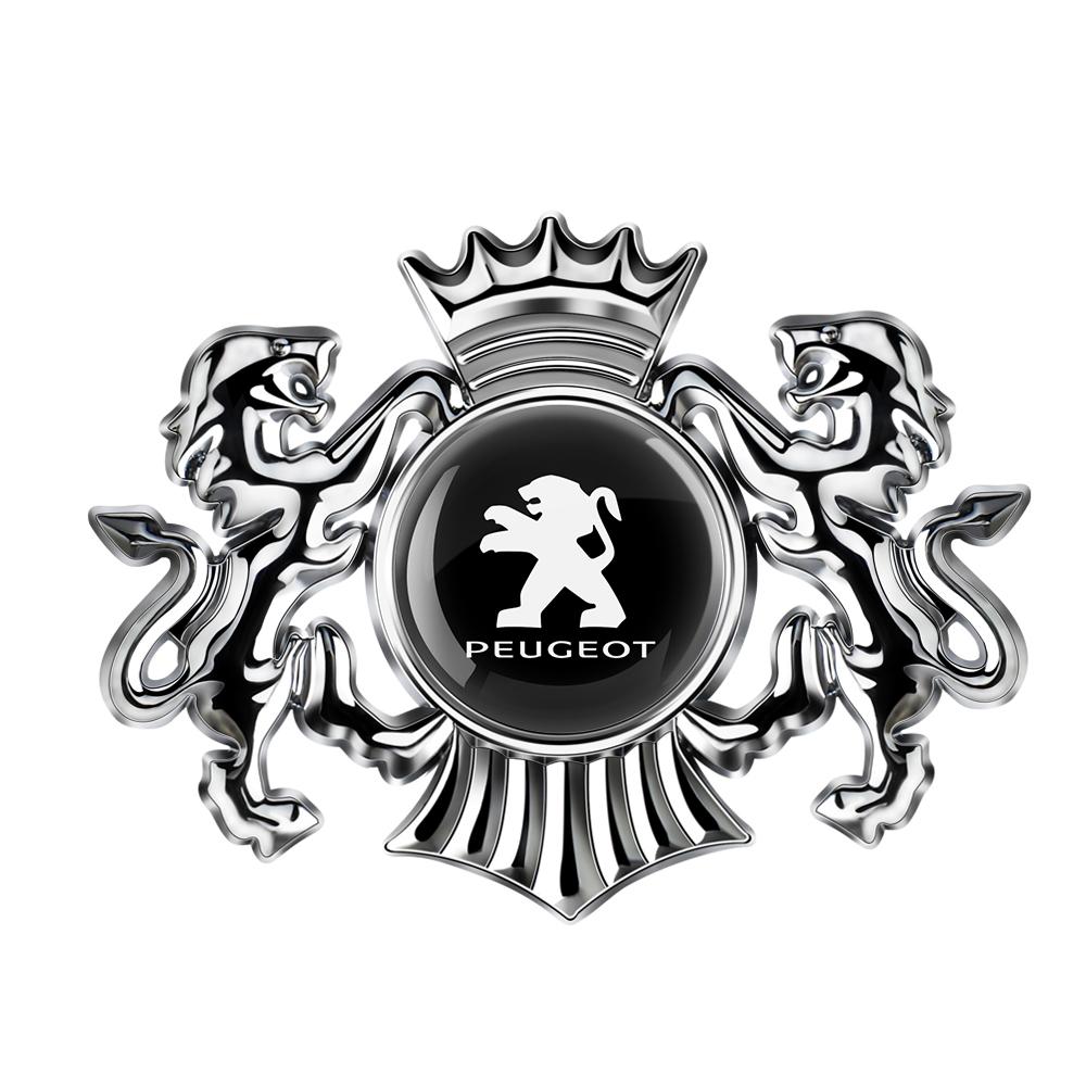 2026 Hot Car Sticker 1PCS 3D Metal Auto Styling Logo Car Sticker Badge Emblem Tail Decal For Peugeot 207 3008 206 208 308 307 40