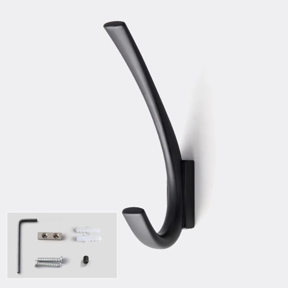 Modern Coat Hook Metal Wall Mounted Hanging Mounting Hardware Clothes Hanger Wardrobe Organizatio