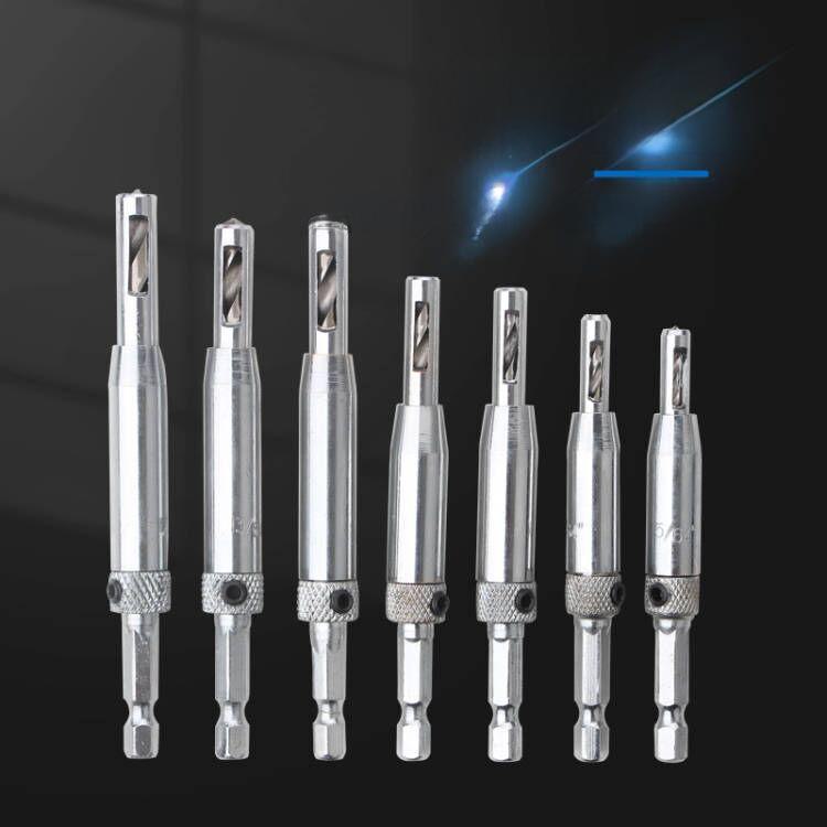 Набор сверл для деревообработки, дверных и оконных петель, шестигранный хвостовик из быстрорежущей стали, перфоратор