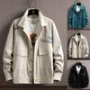 Новый вельветовый молодежный тренд Мужская мода Повседневное пальто Мужская одежда