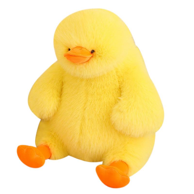 Cute Fried Duck Duck Doll Duck Plush Toy Doll Pillow Rag Doll Birthday Gift for Children and Girls