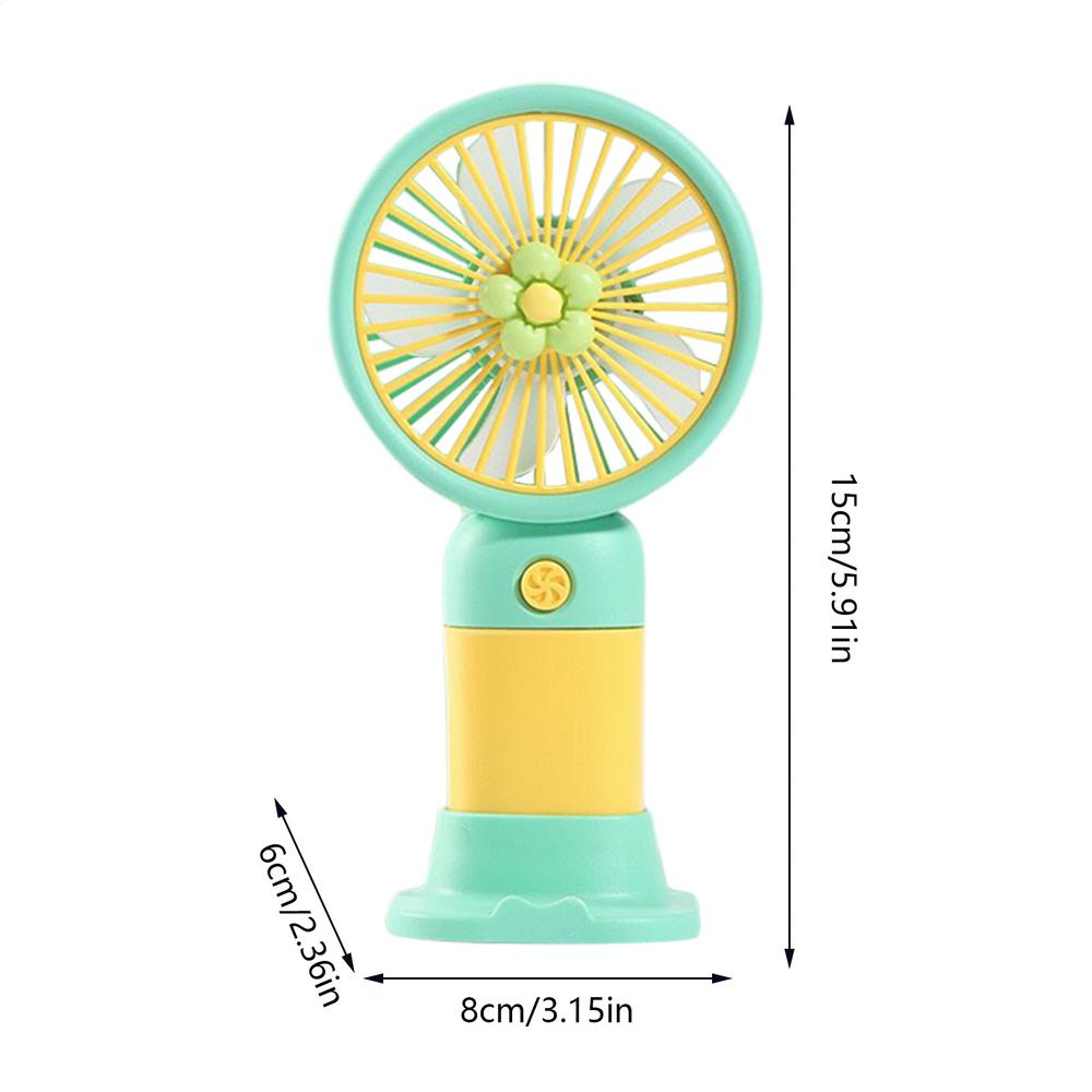 Ручной вентилятор Маленький карманный вентилятор Бесшумный электрический инструмент для охлаждения с сильным ветром Питание от USB для помещений, улицы, дома, путешествий, кухни