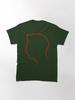 Depeche Mode Andy Fletch Fletcher profile red outline black background Classic T-Shirt