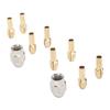 10PCS 0.5-3.2mm Collet Collet Chuck Set Brass Quick Change Drill Chuck  For Replacement