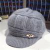 Women's Knitted Beanie Hat Thickened Winter Cap Breathable Warm Knitted Hat for Outdoor Fashion Women Accessory