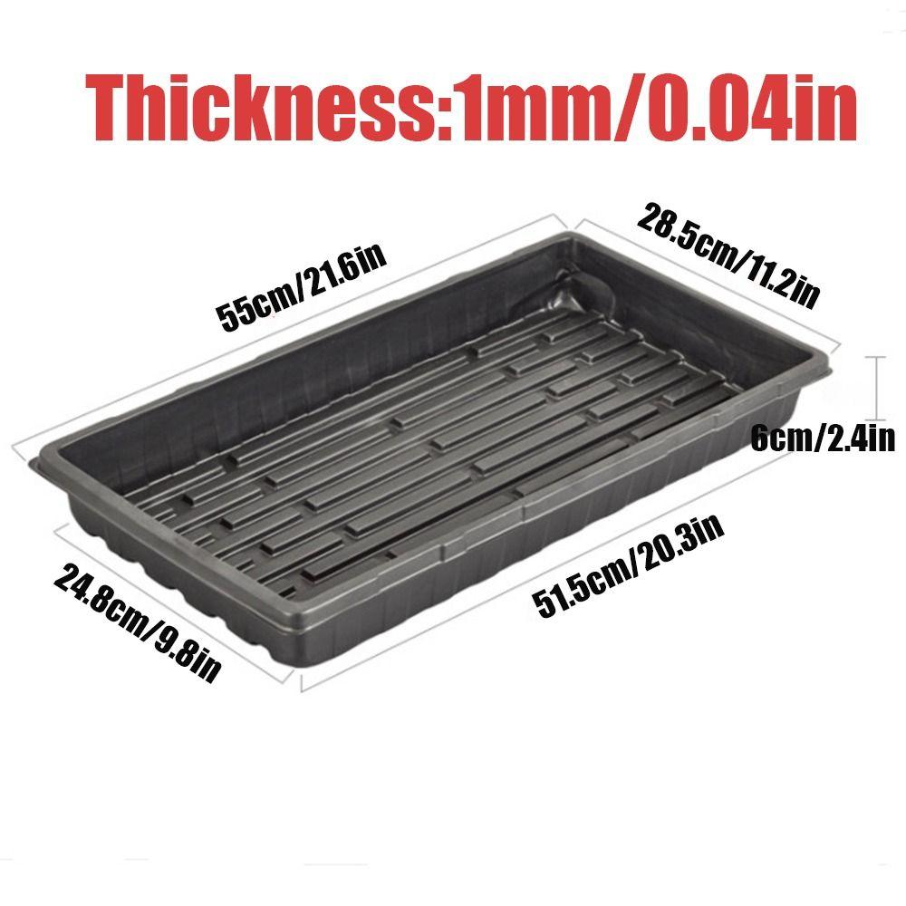 10 шт. лотков для выращивания растений без отверстий, многоразовый лоток для цветочных горшков бонсай, поддон для размножения семян, почва