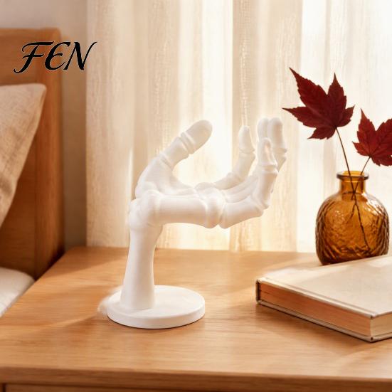 Gothic Jewelry Stand Skeleton Hand Stand, Style Ring And Necklace Multifunctional Accessory Display Holder, 3D Printed Plastic Organizer for