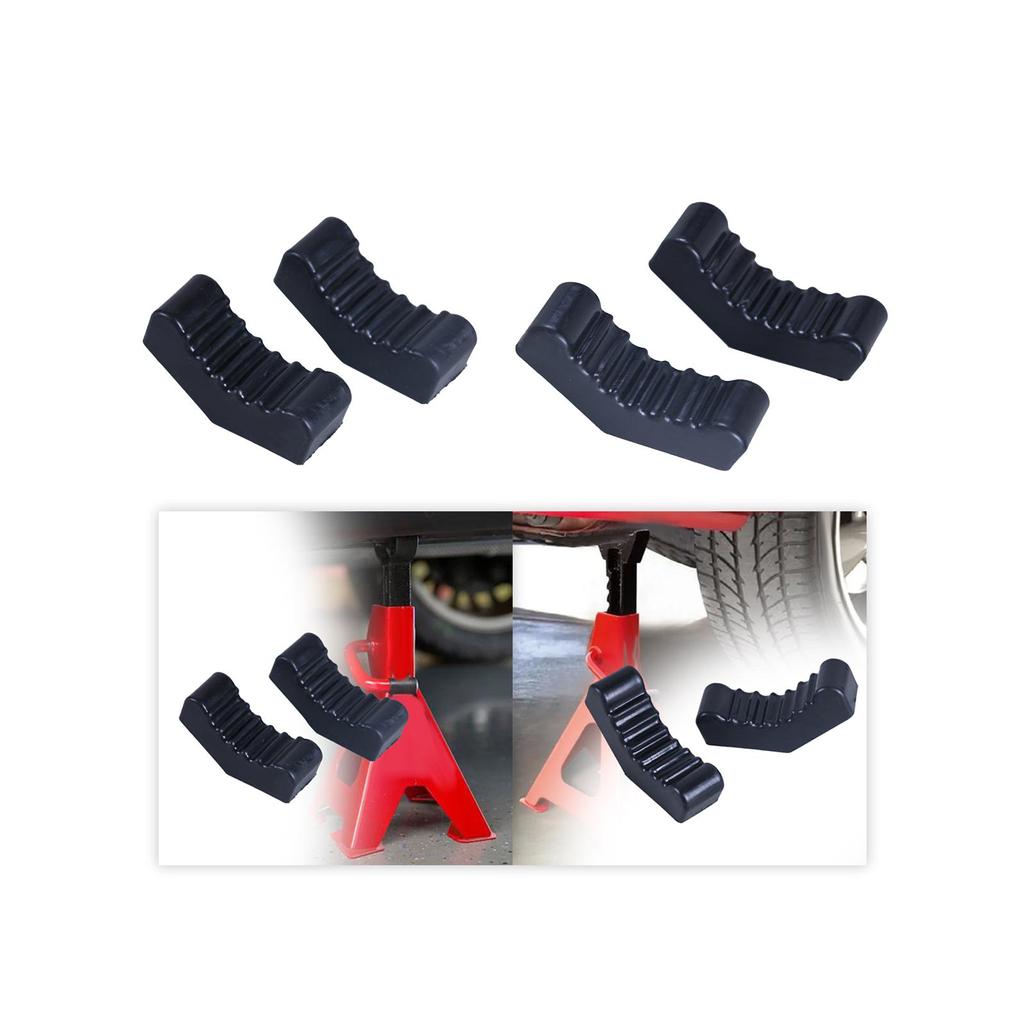 Подставка для домкрата для автомобиля, резиновая накладка, универсальная защита для крепления, нескользящая накладка для домкрата, подъемный опорный блок, черный