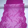 22cm Wide Stretch Lace, Hot Pink Elastic Spandex Lace for Lingerie, Bra, Underwear, Sewing & Crafting