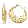 [F6257] - Gold Plated Hoop Earrings 'Carmen' - 2.5 Cm