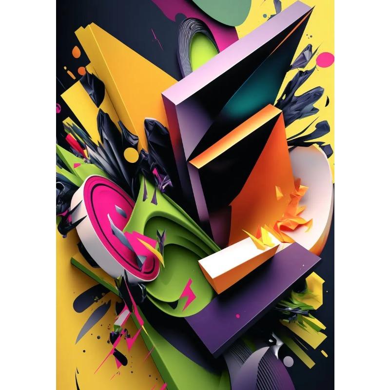 Nordic Abstract Geometric Canvas Prints Modern Aesthetic Wall Art for Living Room Gallery Decor