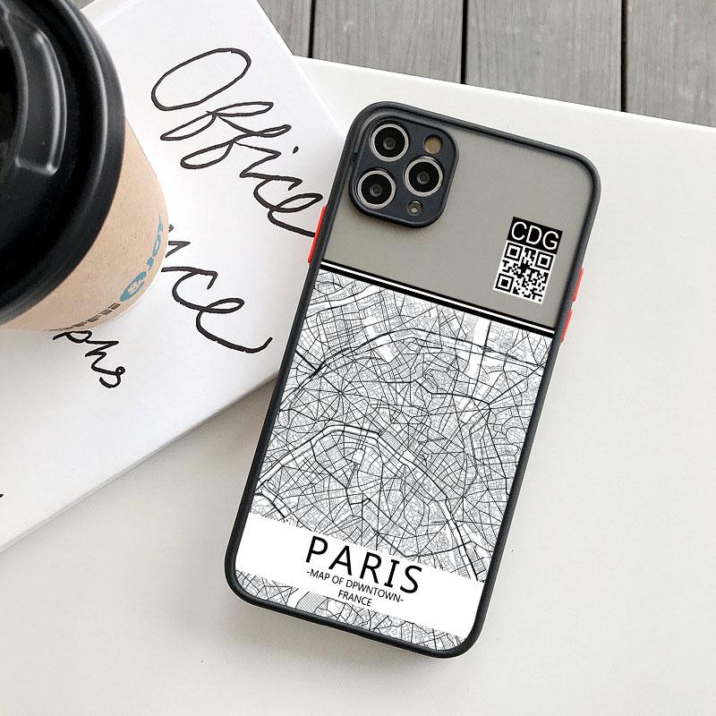 Чехол для телефона Ins Travel Country Sketch City Map для iPhone 8 7 Plus SE2 15 14 11 12 13 Pro Max Mini X XR XS Ударопрочный Funda Shell