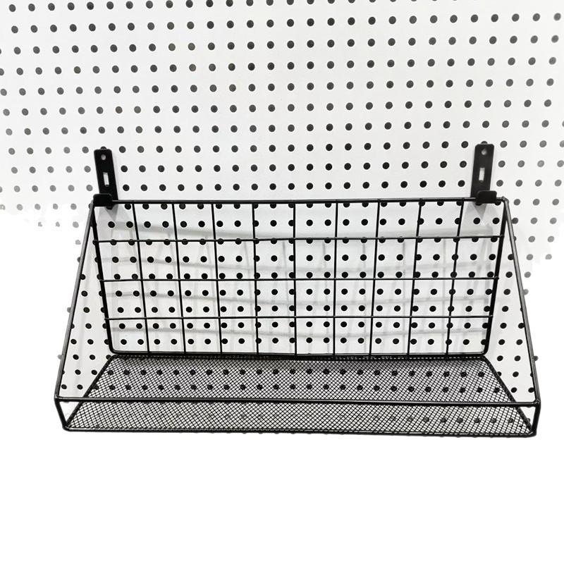 Eco-Friendly Odorless Metal Pegboard with No-Drill Hanging Baskets