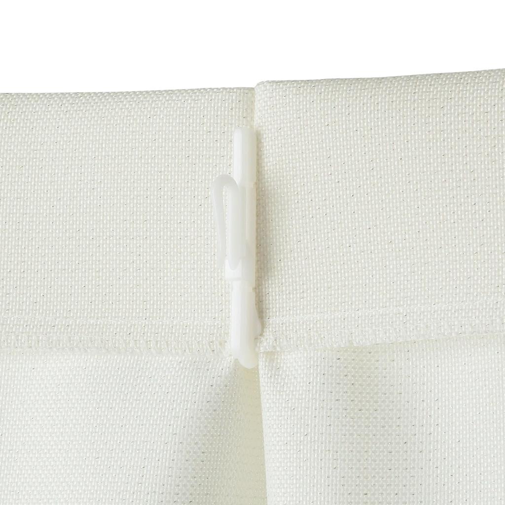 Francfranc Lamé Curtains, H178 x W100cm, Ivory (Drape)