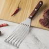 Лопатка для жарки из нержавеющей стали, нескользящая, легко моется, полая конструкция, универсальная, удобная для захвата, лопатка для стейка, рыбы и ресторана